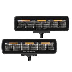 Go Rhino - Go Rhino 750600622FBS Blackout Series Sixline LED Flood Light Kit - Image 1