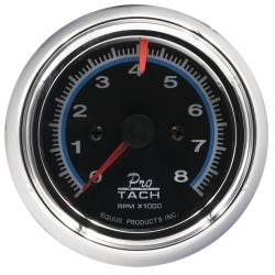 Equus - Equus E6076 Gauge Tachometer 2 1/2" 8k RPM Blk Dial Chrm Case 6000 Series - Image 1