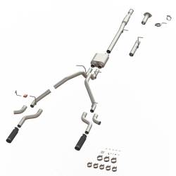 SpeedFx - SpeedFX 50100 MaxFlow Xtreme Cat-Back Exhaust Kit 3" Inlet Dual Exit Black Tips - Image 2