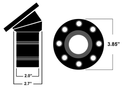 Ridetech - Ridetech 81000033 Locking Black Filler Necks & Billet Doors for 67-68 Camaro - Image 2