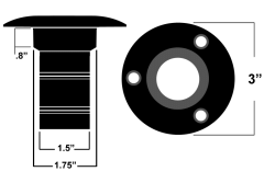 Ridetech - Ridetech 84000000 Fuel Tank 1.5" Filler Neck & Gas Cap CoolCap Flush Mount Each - Image 2