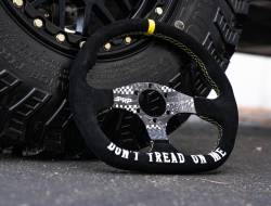 PRP - PRP G248-TR Don't Tread on Me Comp-R Suede Steering Wheel D-Shaped - Image 2