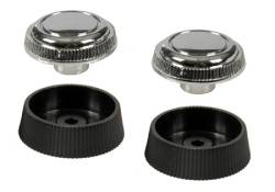 Auto Metal Direct - Auto Metal Direct W-855 Radio Knobs Stereo 4Pc for 67-68 Chevy Camaro - Image 1