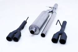 Gibson Performance Exhaust - Gibson Performance 65718B Black Elite Cat-Back Dual Split Exhaust System - Image 1