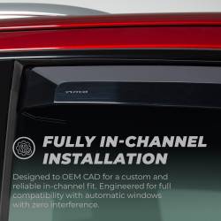 Putco - Putco 580243 Tinted Window Deflectors for 19-25 Silverado/Sierra Double Cab F/R - Image 2