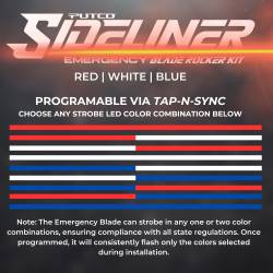 Putco - Putco 901801660 Blade ROCKER STROBE KITS Red & Blue w/White OVERRIDE - Image 2