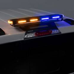 Putco - Putco 950248 Tri-Hornet LED Stealth Rooftop Strobe Light Bar Amber White & Blue - Image 2