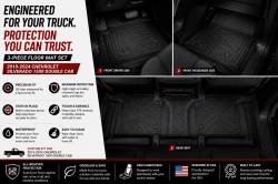 Black Horse Off Road - Black Horse FMCSI19 Totaliner 3.5mm Anti-Skid Floor Mat 19-24 Silverado 1500 - Image 2