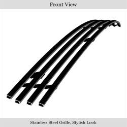 APS - APS Stainless Billet Bumper Grille Black 05-09 Ford Mustang V6 GR06FFJ17J - Image 2