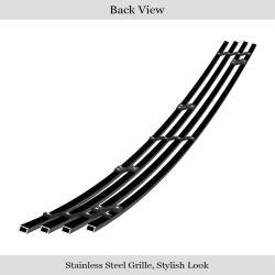 APS - APS Stainless Billet Bumper Grille Black 05-09 Ford Mustang V6 GR06FFJ17J - Image 3
