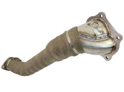 aFe 48-36701 Twisted Steel 3" Stainless Turbocharger Downpipe 08-15 Lancer 2.0