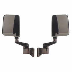 Rugged Ridge 11191.01 Door Mirror Kit Satin Stainless Steel for Jeep Wrangler