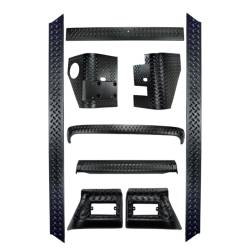 Rugged Ridge 11650.60 9-Piece Body Armor Kit for Jeep Wrangler