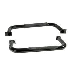 Rugged Ridge 11590.02 3" Round Tube Side Steps Black for Jeep CJ7
