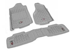 Rugged Ridge 14987.01 Floor Liners Kit Gray for Jeep Wrangler Unlimited
