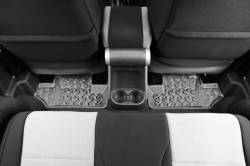 Rugged Ridge 14950.02 Floor Liners Rear Gray for Jeep Wrangler