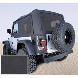 Rugged Ridge 13704.15 Soft Top Door Skins Black Tinted Windows for Wrangler