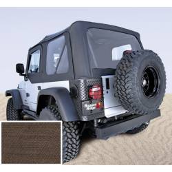 Rugged Ridge - Rugged Ridge 13707.36 Soft Top Door Skins Khaki Clear Windows for Wrangler - Image 1