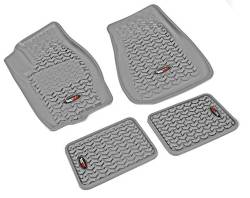 Rugged Ridge 14987.23 Floor Liners Kit Gray for Jeep Grand Cherokee WK
