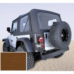 Rugged Ridge 13723.33 XHD Soft Top Dark Tan Clear Windows