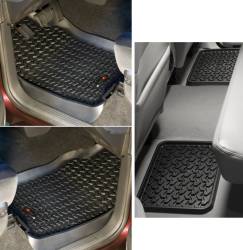 Rugged Ridge 82987.41 Floor Liners Kit Black for Ram 1500/2500/3500 Quad