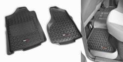 Rugged Ridge - Rugged Ridge 82989.4 Floor Liner Set 3 Piece Black for Ram 1500/2500/3500 - Image 1