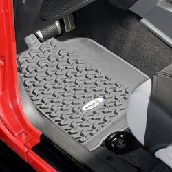 Rugged Ridge TL-14920.01 Front Floor Liners Gray Tread Lightly for Wrangler