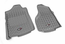 Rugged Ridge - Rugged Ridge 84903.01 Floor Liners Front Gray for Dodge Ram 1500-3500 - Image 1