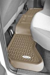 Rugged Ridge TL-83953.10 Rear Tan Floor Liner for 02-12 Dodge QuadCab