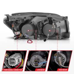 Anzo USA - Anzo USA Projector Headlight Set w/CCFL Halo Chrome for Rav-4 111120 - Image 5