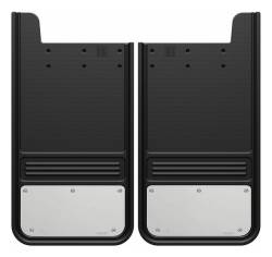 Gatorback - Gatorback 12"x23" Universal Black Mud Flaps Blank Stainless GA1223SS - Image 1