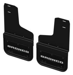 Gatorback Removable 12"x9" Black Rear Mud Flaps Ford Bronco GCN406R-BRW