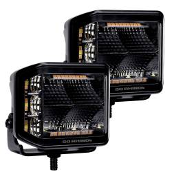 Go Rhino - Go Rhino 750700322FCS Blackout Series Sideline LED Cube Flood Light Kit - Image 2
