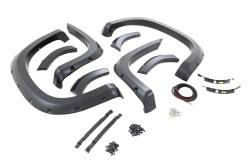 Rough Country Suspension Systems - Rough Country F-C11911A-G9K Gray Pocket Fender Flares 19-21 Silverado 1500 - Image 2