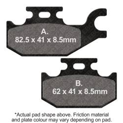 EBC Motorcycle Brakes - EBC Motorcycle Brakes SFA413 SFA Series Scooter Organic Pads - Image 1