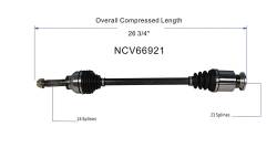 GSP - GSP NCV66921 for 90-94 Legacy AWD CV Axle Assembly Rear Left - Image 6