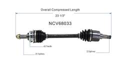 GSP - GSP NCV68033 Suzuki 1.8 Front Left CV Axle Assembly - Image 6