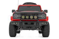 Rough Country Suspension Systems - Rough Country Sport Fender Flares-Race Red, 21-26 Bronco 4dr; O-F12124-PQ - Image 4