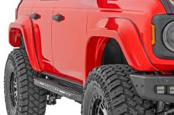 Rough Country Suspension Systems - Rough Country Sport Fender Flares-Race Red, 21-26 Bronco 4dr; O-F12124-PQ - Image 5