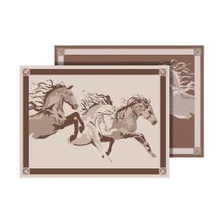 Faulkner - Faulkner 53006S Horse Design RV Patio Mat 12'x9' Polypropylene 12 Lbs - Image 1