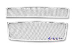 APS - APS Wire Mesh Grille-Polish 09-11 Chevrolet Aveo 5dr GR03GFF74T - Image 2