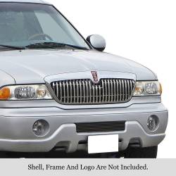 APS - APS Stainless Billet Bumper Grille Black 98-02 Lincoln Navigator GR12FEJ89J - Image 1