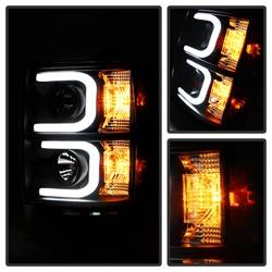 Spyder Auto - Spyder Auto 5079473 DRL Projector Headlights Blk/Clear for 14-15 Silverado 1500 - Image 2