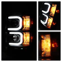 Spyder Auto - Spyder Auto 5079473 DRL Projector Headlights Blk/Clear for 14-15 Silverado 1500 - Image 3