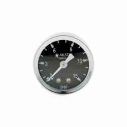 Allstar Performance - Allstar Performance ALL80200 1.5" Gauge 0-15 PSI Liquid Filled - Image 1