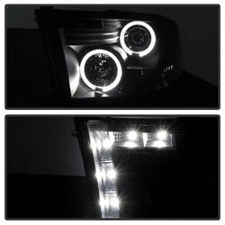 Spyder Auto - Spyder Auto 5078407 LED Halo Projector Headlights Black/Smoked - Image 2