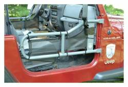 Steinjager - Steinjager Mesh Tube Door Covers Front Black for Wrangler YJ J0043865 - Image 3