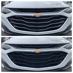Trim Illusion - Trim Illusion ABS6504BLK Black Front Grille Overlay for 19-25 Chevy Malibu - Image 4
