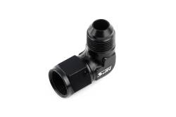 HPS Performance - HPS AN9211-4 -4 AN Male To Female Swivel Adapter Aluminum Black 90-DEGree - Image 2