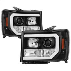 Spyder Auto - Spyder Auto 5083630 Light Bar Headlights Black/Clear for 07-13 GMC Sierra - Image 1
